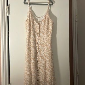 Sienna Sky XS tan and white Sun dress
